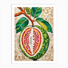 Mosaic Fruit Art Print