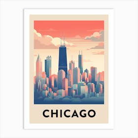 Chicago Travel Poster 11 Art Print