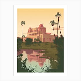 Khartoum Sudan Travel Illustration 3 Art Print