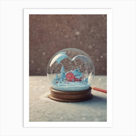 Snow Globe Art Print