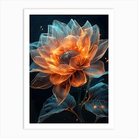 Fire Flower Art Print