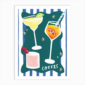 Cocktails Art Print