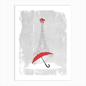 Rain In Paris Art Print