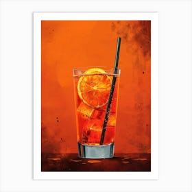 Orange Drink 21 Art Print