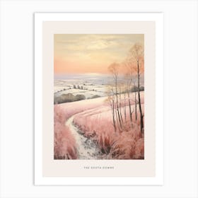 Dreamy Winter National Park Poster  The South Downs England 2 Art Print