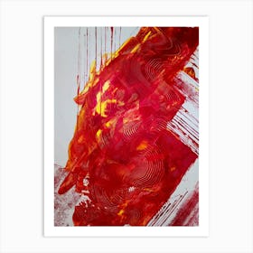 Abstract Painting The passion Art Print