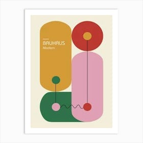 Modern bauhaus poster Art Print