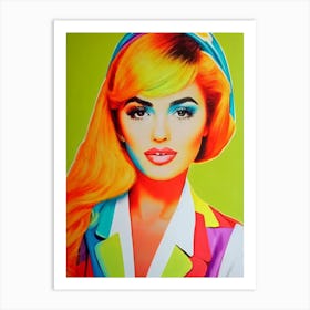 Danna Paola Colourful Pop Art Art Print