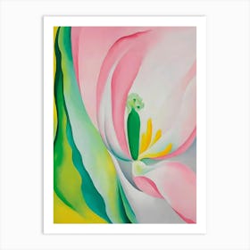 Georgia O'Keeffe - Pink Tulipe Art Print