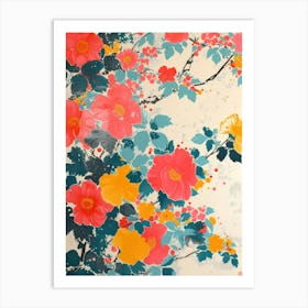 Hokusai Great Japan Botanical Japanese 9 Art Print