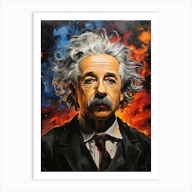 Albert Einstein 3 Art Print