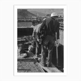 Untitled Photo, Possibly Related To Construction Worker, Shasta Dam, Shasta County, California By Russell 1 Art Print
