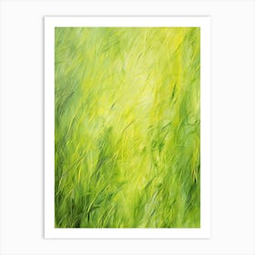 Abstract Of Grass Art Print