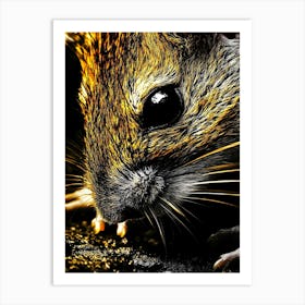 Mouse On The Ground Art Print