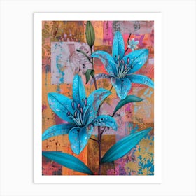 Blue Lily 6 Art Print