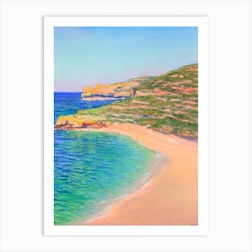 Cala Comte Beach Ibiza Spain Monet Style Art Print