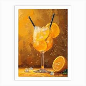 Orange Cocktail 14 Art Print