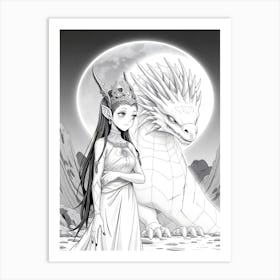 Mystical Fantasy Illustration 86 Art Print