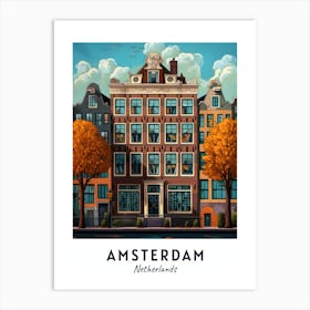 Amsterdam Netherlands City Travel 1 Art Print