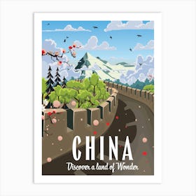 China Discover A Land Of Wonder Art Print