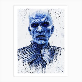The Night King Game Of Thrones Painting Art Print