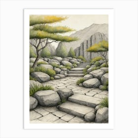 Stone Path Art Print