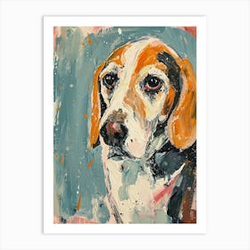 Beagle Acrylic Painting 15 Art Print