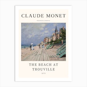 Beach At Trouville - Claude Monet Art Print