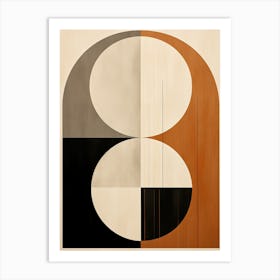 Ivory Dortmund Geometric Harmony Art Print