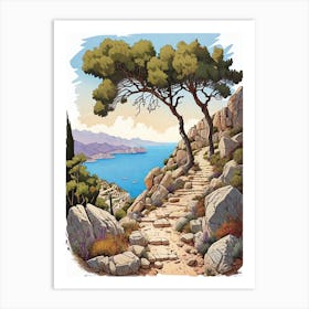 Stairway To The Sea Art Print