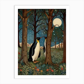 William Morris Penguins In The Woods Art Print