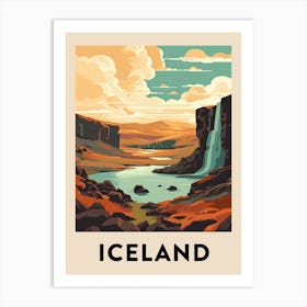 Vintage Travel Poster Iceland 9 Art Print
