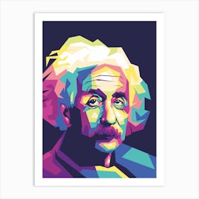 Albert Einsten Wpap Art Print