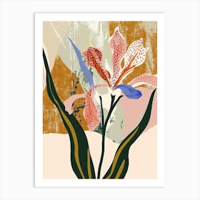 Colourful Flower Illustration Hyacinth 2 Art Print