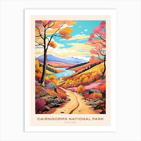 Cairngorms National Park Scotland 2 Hike Poster Art Print