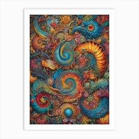 Psychedelic Painting 7 Art Print