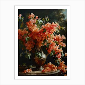 Baroque Floral Still Life Bougainvillea 3 Art Print