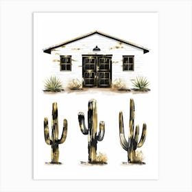 Cactus House 5 Art Print