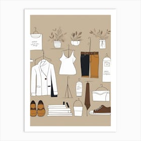Clothes For Men And Women Art Print