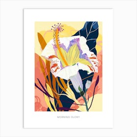 Colourful Flower Illustration Poster Morning Glory 6 Art Print