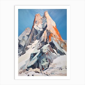 Zugspitze Germany 1 Mountain Painting Art Print