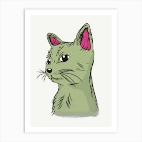 Cat Creative Illustration Art Print