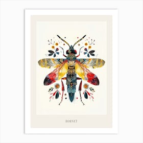 Colourful Insect Illustration Hornet 10 Poster Art Print