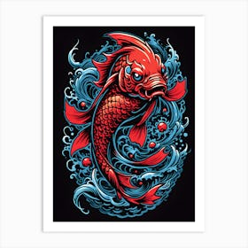 Koi Fish Art Print