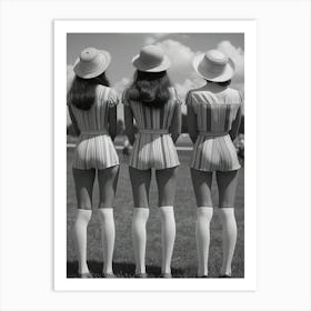 Women Watching Polo Match Art Print