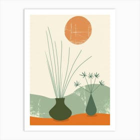 Vases In The Sun Art Print