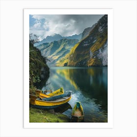 Ecuador Lake Art Print