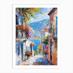 Balcony Painting In Fethiye 3 Art Print