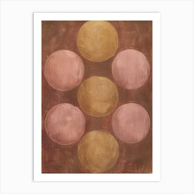 'Six Circles' Art Print