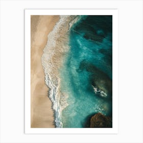 Aerial View Of A Beach 46 Art Print